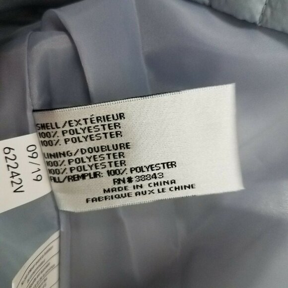 +NEW Via Spiga XL Cargo Zig Zag Quilted Zip up Jacket in Moonstone Light Blue - Picture 12 of 13
